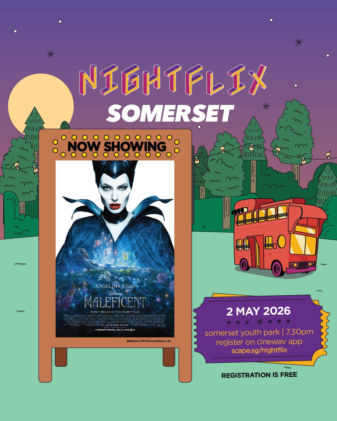 Nightflix Somerset – Maleficent