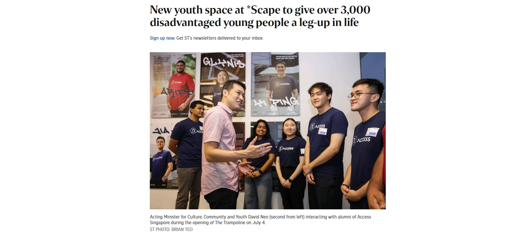 New youth space at *Scape to give over 3,000 disadvantaged young people a leg-up in life