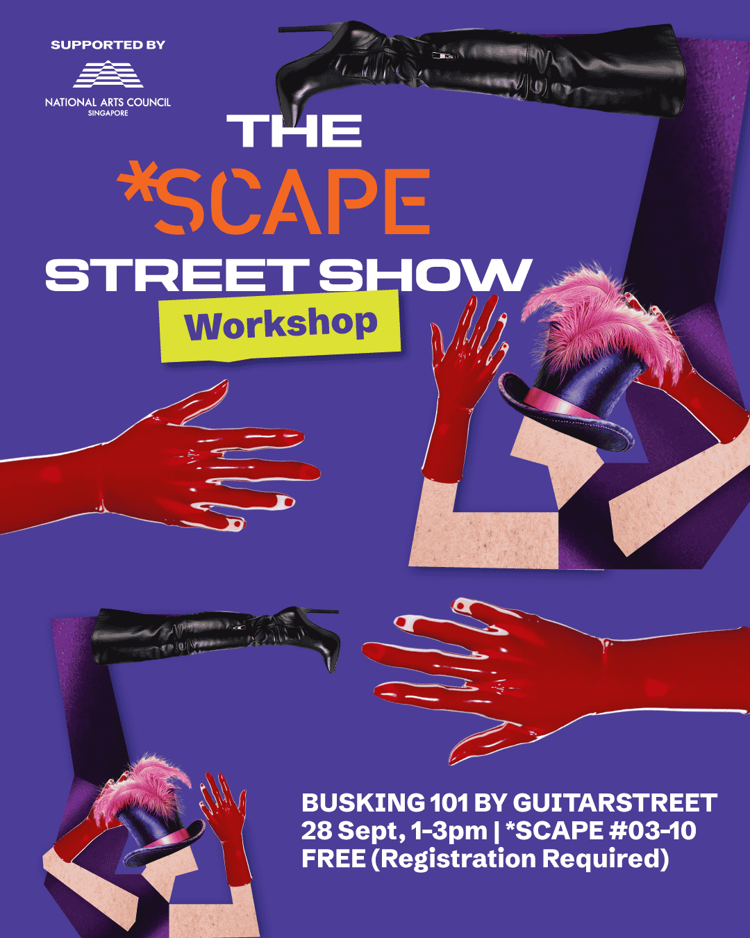 The *SCAPE Street Show: Busking 101 Workshop (by Guitarstreet)