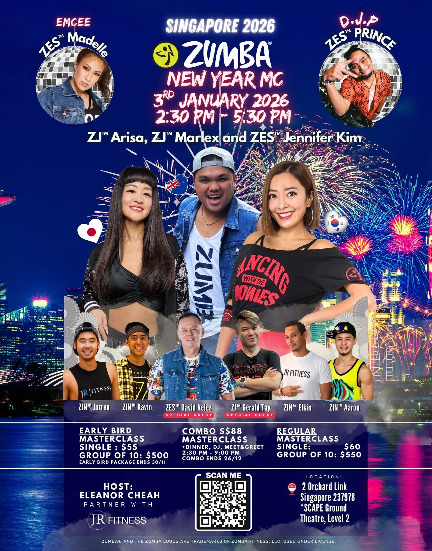 Zumba Masterclass with ZES™ Jennifer Kim, ZJ™ Marlex Pagalunan & ZJ™ Arisa