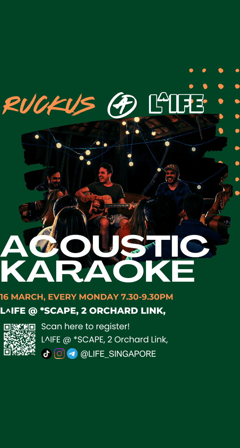Ruckus @ L^IFE, Acoustic Karaoke: Live Music Jamming session 