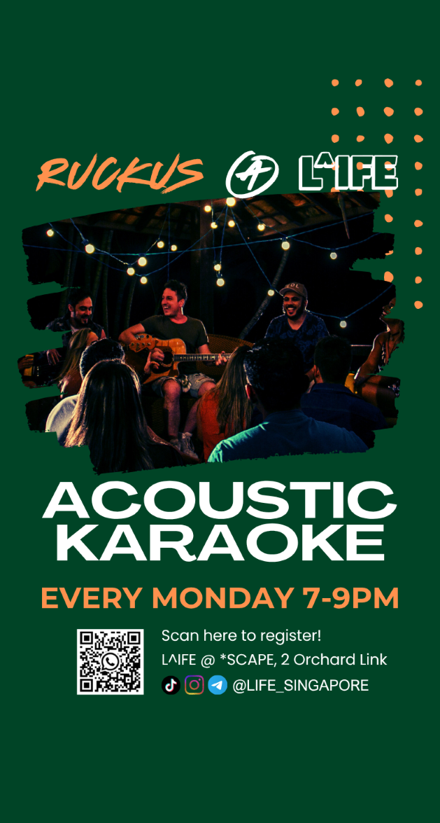 Ruckus @ L^IFE, Acoustic Karaoke: Live Music Jamming session 