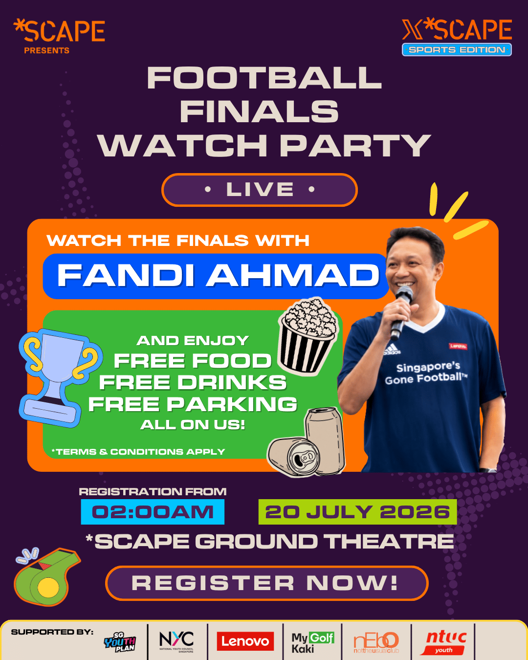 Poster for X *SCAPE Sports Edition Finals Watch Party