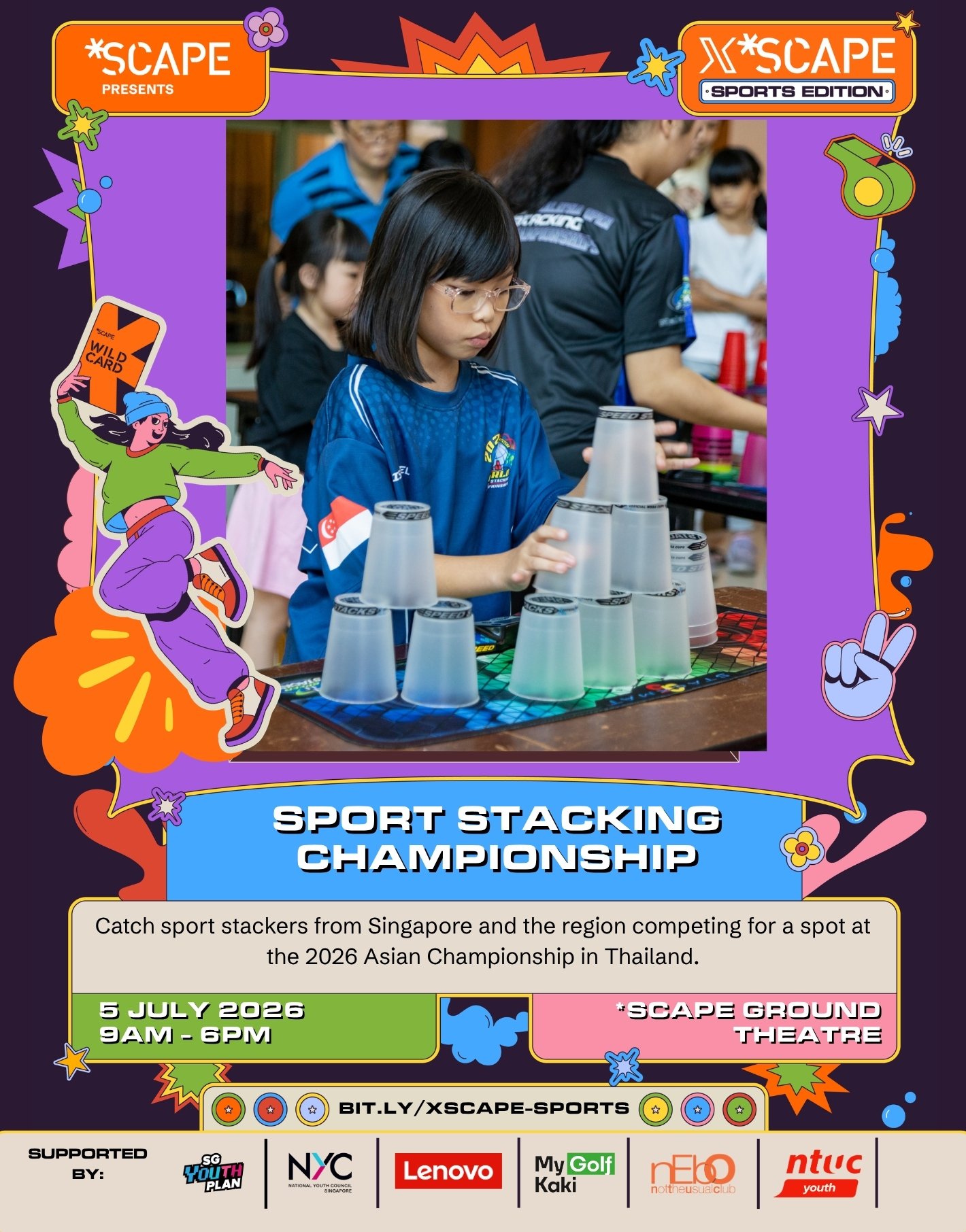 [X *SCAPE Sports Edition] Sport Stacking Championship