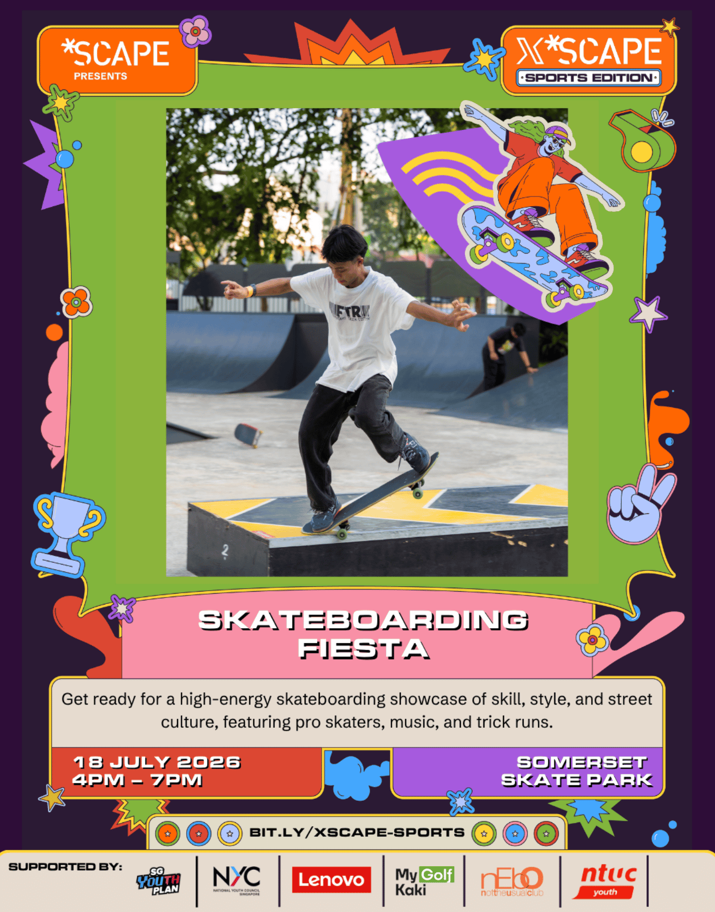 [X *SCAPE: Sports Edition] Skateboarding Fiesta