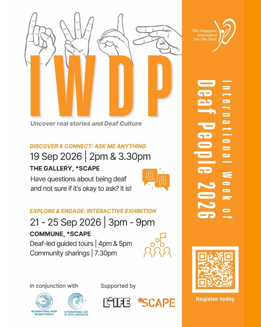 Singapore Sign Language Week 2026