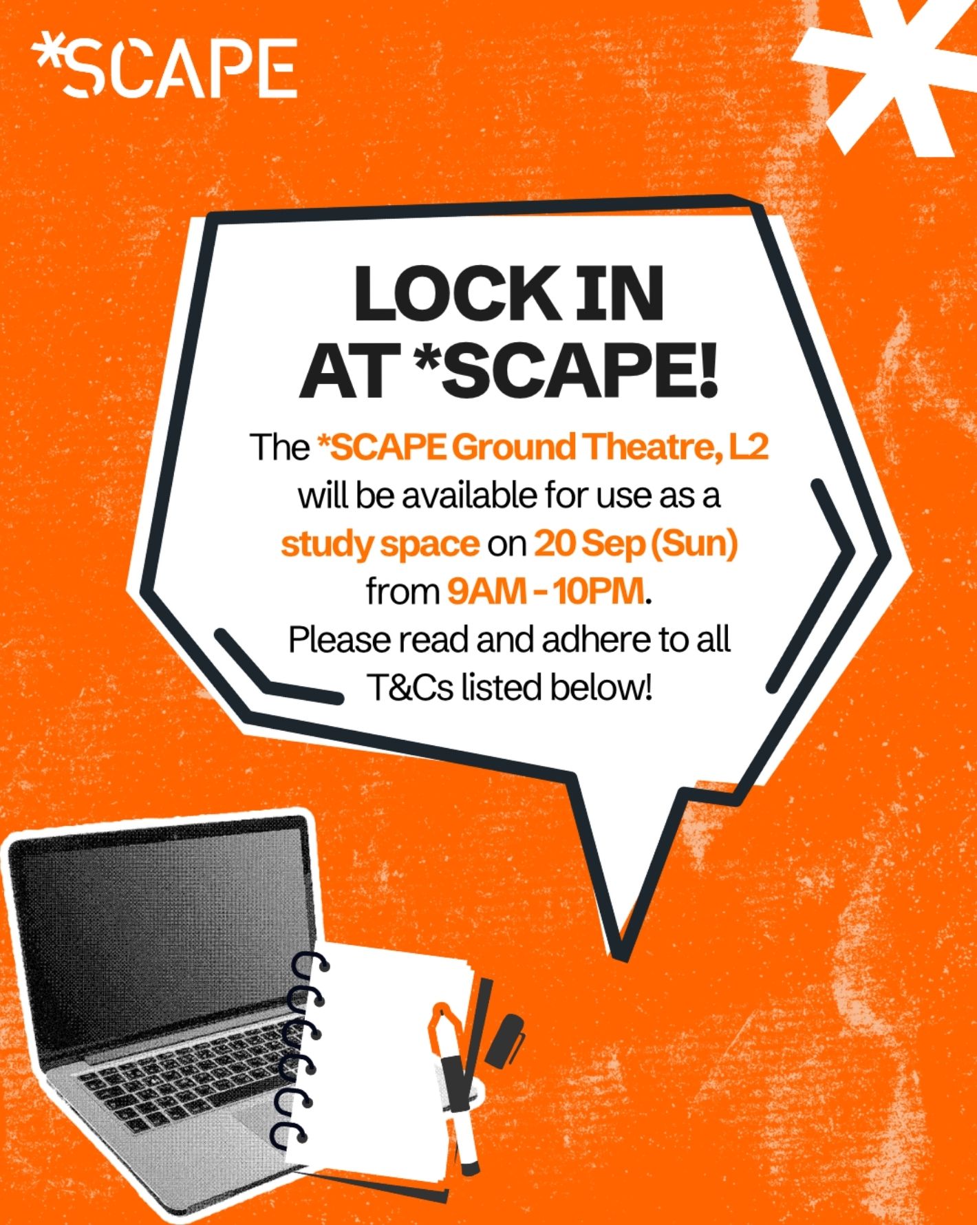 LOCK IN AT *SCAPE!