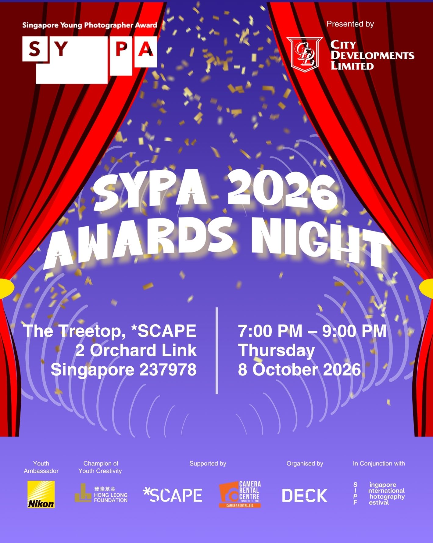 Singapore Youth Photography Awards 2026 Awards Night