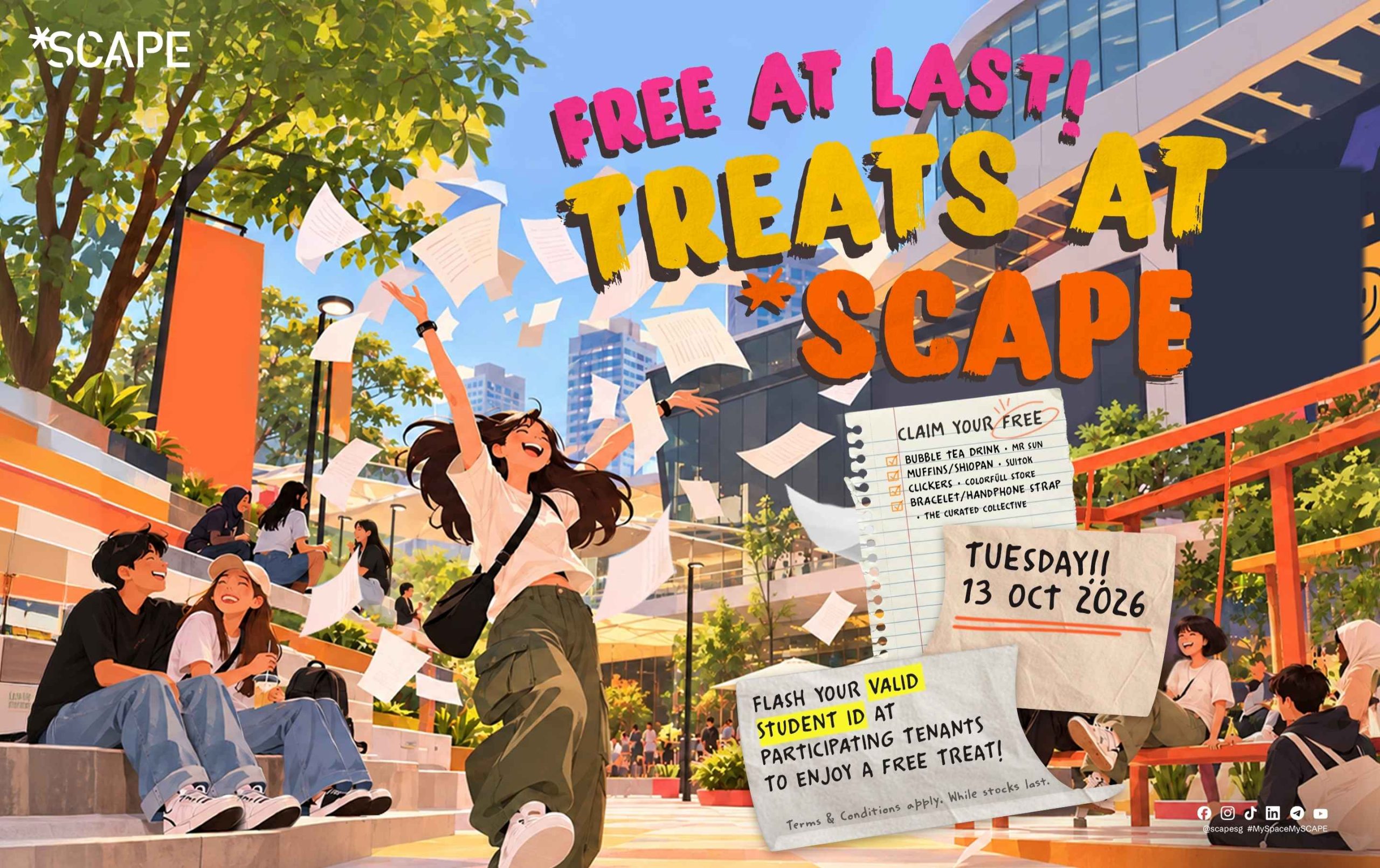 FREE AT LAST! Treats at *SCAPE
