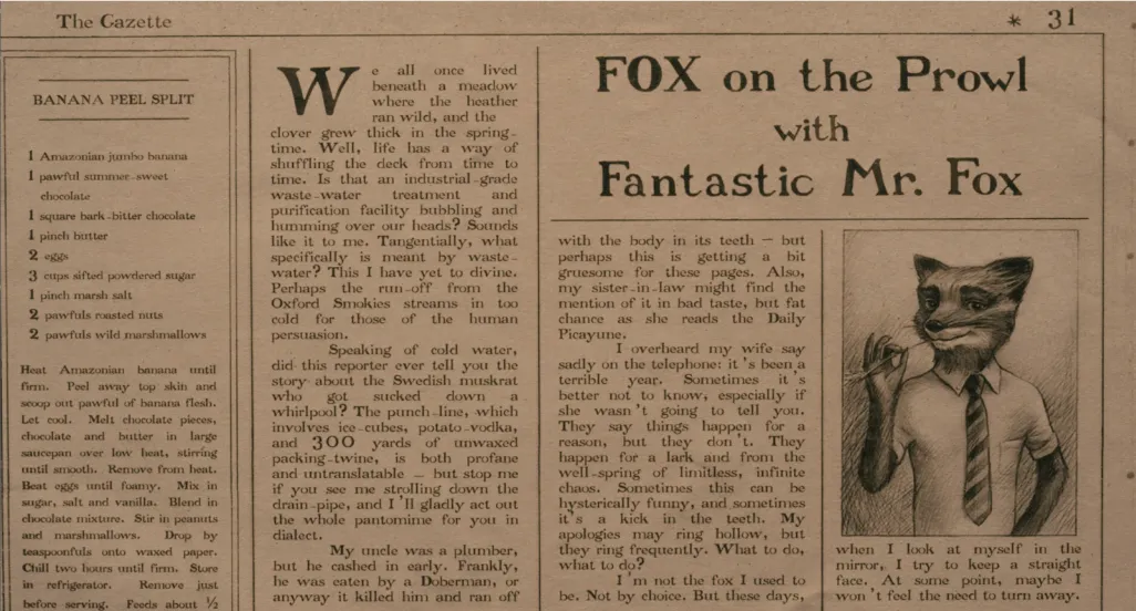 Wes Anderson Mr Fox Film Stills Film Reviews 2
